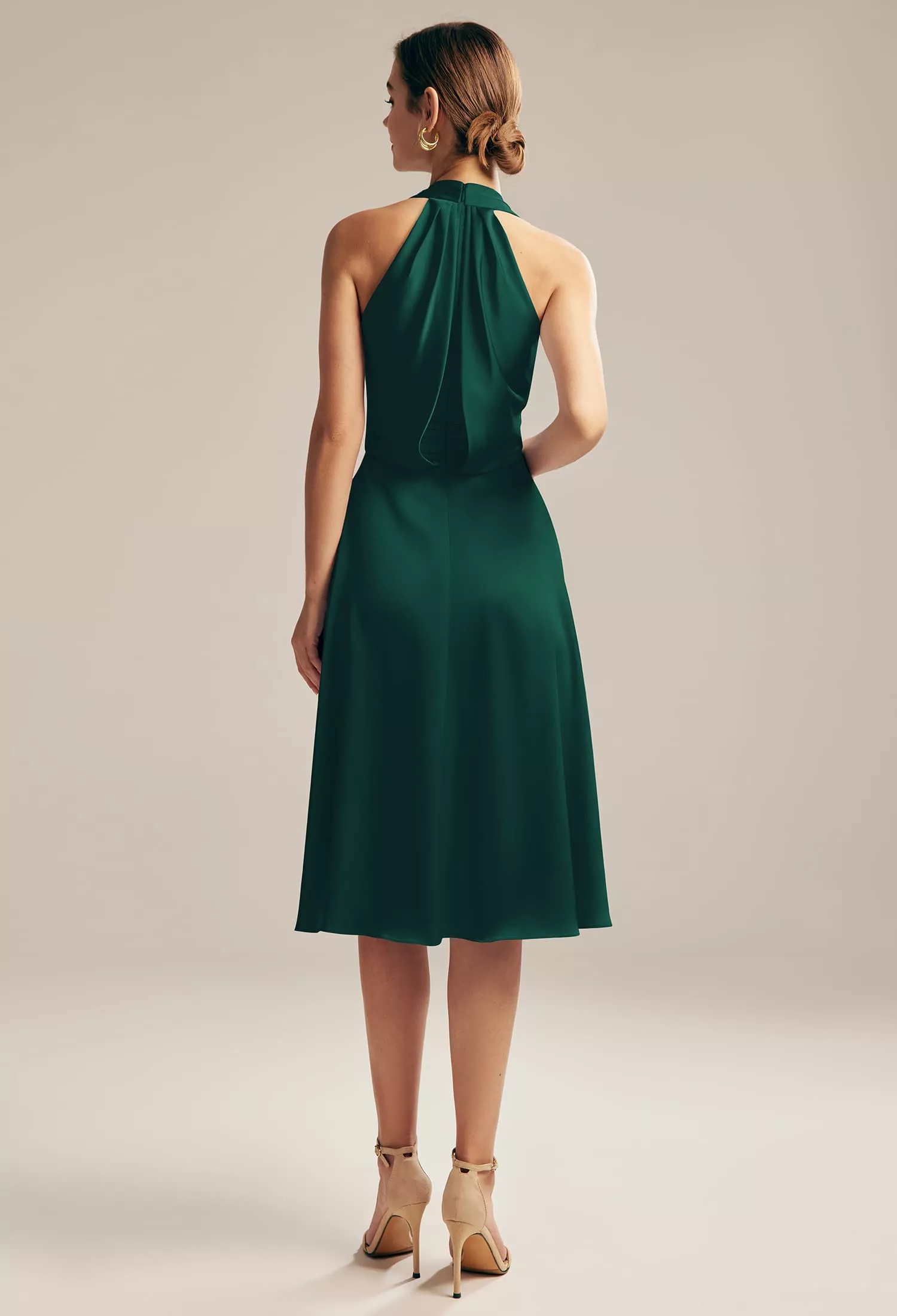 AW Mercy Hunter Green  Plus Size Wedding Guest Dresses
